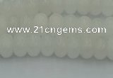 CRB2810 15.5 inches 4*6mm rondelle white jade beads wholesale