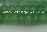 CRB2822 15.5 inches 6*10mm rondelle green aventurine beads