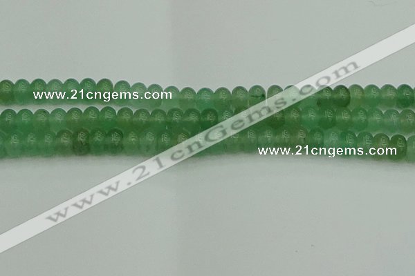 CRB2822 15.5 inches 6*10mm rondelle green aventurine beads