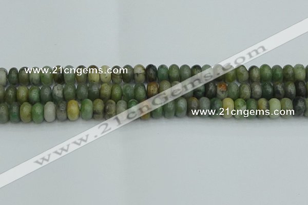 CRB2832 15.5 inches 6*10mm rondelle jade gemstone beads