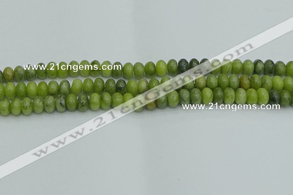 CRB2837 15.5 inches 6*10mm rondelle Chinese chrysoprase beads