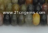 CRB2847 15.5 inches 6*10mm rondelle fancy jasper beads wholesale