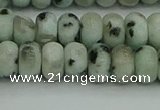 CRB2851 15.5 inches 5*8mm rondelle sesame jasper beads