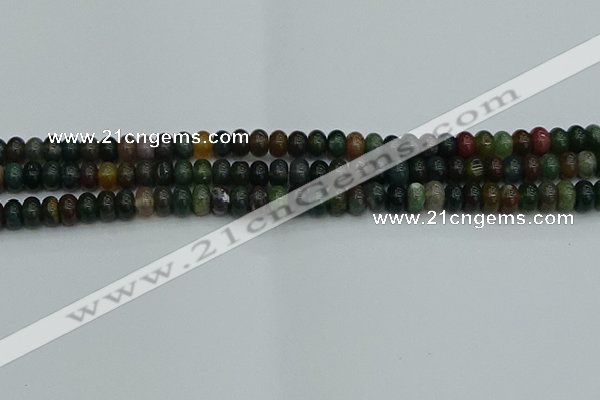 CRB2865 15.5 inches 4*6mm rondelle Indian agate beads