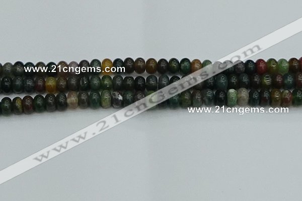 CRB2867 15.5 inches 6*10mm rondelle Indian agate beads