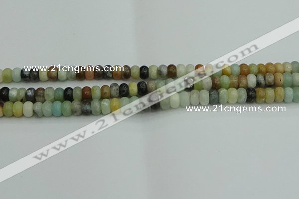 CRB2875 15.5 inches 4*6mm rondelle amazonite beads wholesale