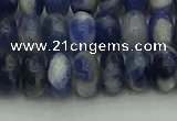 CRB2882 15.5 inches 6*10mm rondelle sodalite beads wholesale