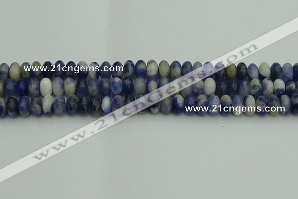 CRB2882 15.5 inches 6*10mm rondelle sodalite beads wholesale