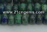 CRB2892 15.5 inches 6*10mm rondelle chrysocolla beads wholesale