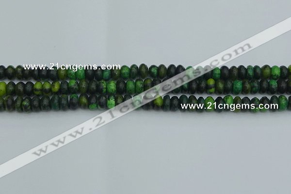 CRB2895 15.5 inches 4*6mm rondelle chrysocolla beads wholesale