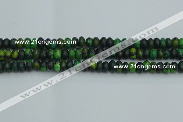 CRB2897 15.5 inches 6*10mm rondelle chrysocolla beads wholesale