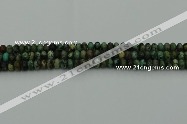 CRB2900 15.5 inches 4*6mm rondelle African turquoise beads