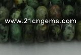 CRB2902 15.5 inches 6*10mm rondelle African turquoise beads