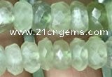 CRB3015 15.5 inches 5*9mm faceted rondelle prehnite beads