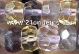 CRB3019 15.5 inches 6*8mm faceted rondelle ametrine beads