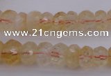 CRB302 15.5 inches 5*8mm - 10*14mm faceted rondelle citrine beads