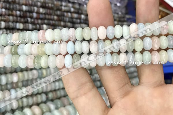 CRB3061 15.5 inches 5*8mm rondelle morganite gemstone beads