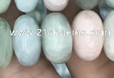 CRB3065 15.5 inches 9*16mm rondelle morganite gemstone beads