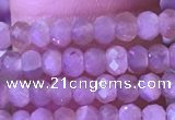 CRB3107 15.5 inches 2*3mm faceted rondelle tiny moonstone beads