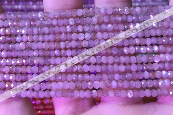 CRB3107 15.5 inches 2*3mm faceted rondelle tiny moonstone beads