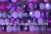 CRB3120 15.5 inches 2*3mm faceted rondelle tiny ruby zoisite beads