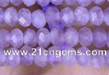 CRB3146 15.5 inches 2.5*4mm faceted rondelle tiny lavender amethyst beads