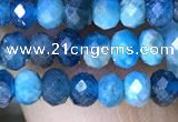 CRB3175 15.5 inches 2.5*4mm faceted rondelle tiny apatite beads