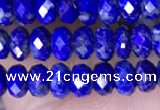 CRB3177 15.5 inches 2.5*4mm faceted rondelle tiny lapis lazuli beads