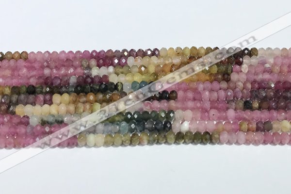 CRB3204 15.5 inches 2.5*3.5mm faceted rondelle tourmaline beads