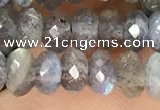 CRB3212 15.5 inches 3.5*6mm faceted rondelle labradorite beads