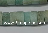 CRB324 15.5 inches 8*12mm tyre matte amazonite gemstone beads