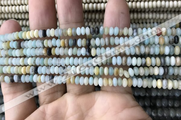 CRB4004 15.5 inches 2.5*4.5mm rondelle amazonite beads wholesale