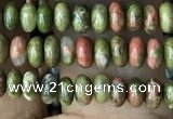 CRB4007 15.5 inches 2.5*4.5mm rondelle unakite beads wholesale