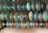 CRB4009 15.5 inches 2.5*4.5mm rondelle Indian agate beads wholesale