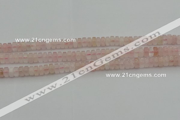 CRB401 15.5 inches 5*8mm rondelle rose quartz beads wholesale