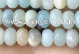 CRB4036 15.5 inches 4*6mm rondelle amazonite beads wholesale