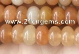 CRB4040 15.5 inches 4*6mm rondelle red aventurine beads wholesale