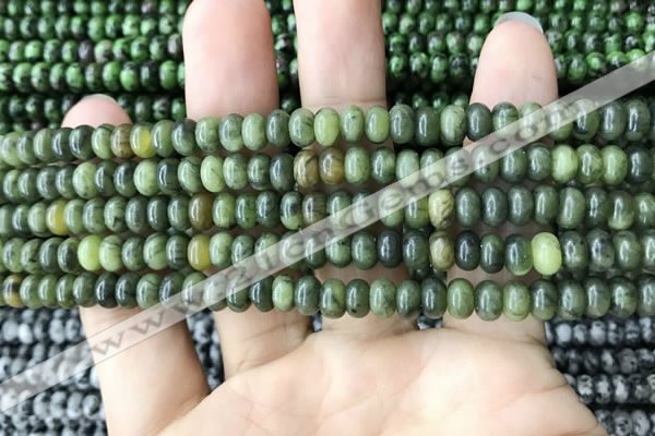 CRB4041 15.5 inches 4*6mm rondelle Canadian jade beads wholesale