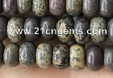CRB4054 15.5 inches 4*6mm rondelle artistic jasper beads wholesale