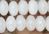 CRB4070 15.5 inches 5*8mm rondelle white jade beads wholesale