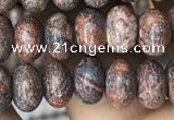 CRB4074 15.5 inches 5*8mm rondelle leopard skin jasper beads wholesale