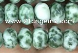 CRB4116 15.5 inches 5*8mm faceted rondelle Qinghai jade beads