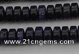 CRB420 15.5 inches 5*8mm rondelle blue goldstone beads wholesale