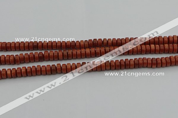 CRB421 15.5 inches 5*8mm rondelle goldstone beads wholesale