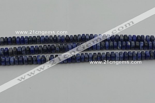 CRB429 15.5 inches 5*8mm rondelle sodalite gemstone beads