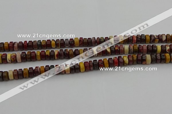 CRB433 15.5 inches 5*8mm rondelle mookaite gemstone beads