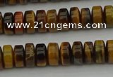 CRB435 15.5 inches 5*8mm rondelle yellow tiger eye beads