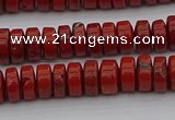 CRB438 15.5 inches 5*8mm rondelle red jasper beads wholesale