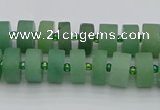CRB472 15.5 inches 5*8mm tyre green aventurine beads wholesale