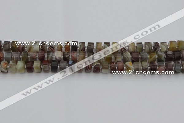 CRB493 15.5 inches 5*8mm tyre botswana agate beads wholesale